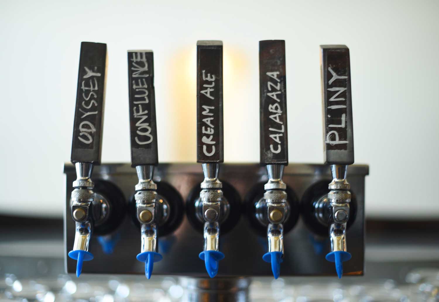 Bar Crudo's high quality beer selection compliments its fresh seafood menu.