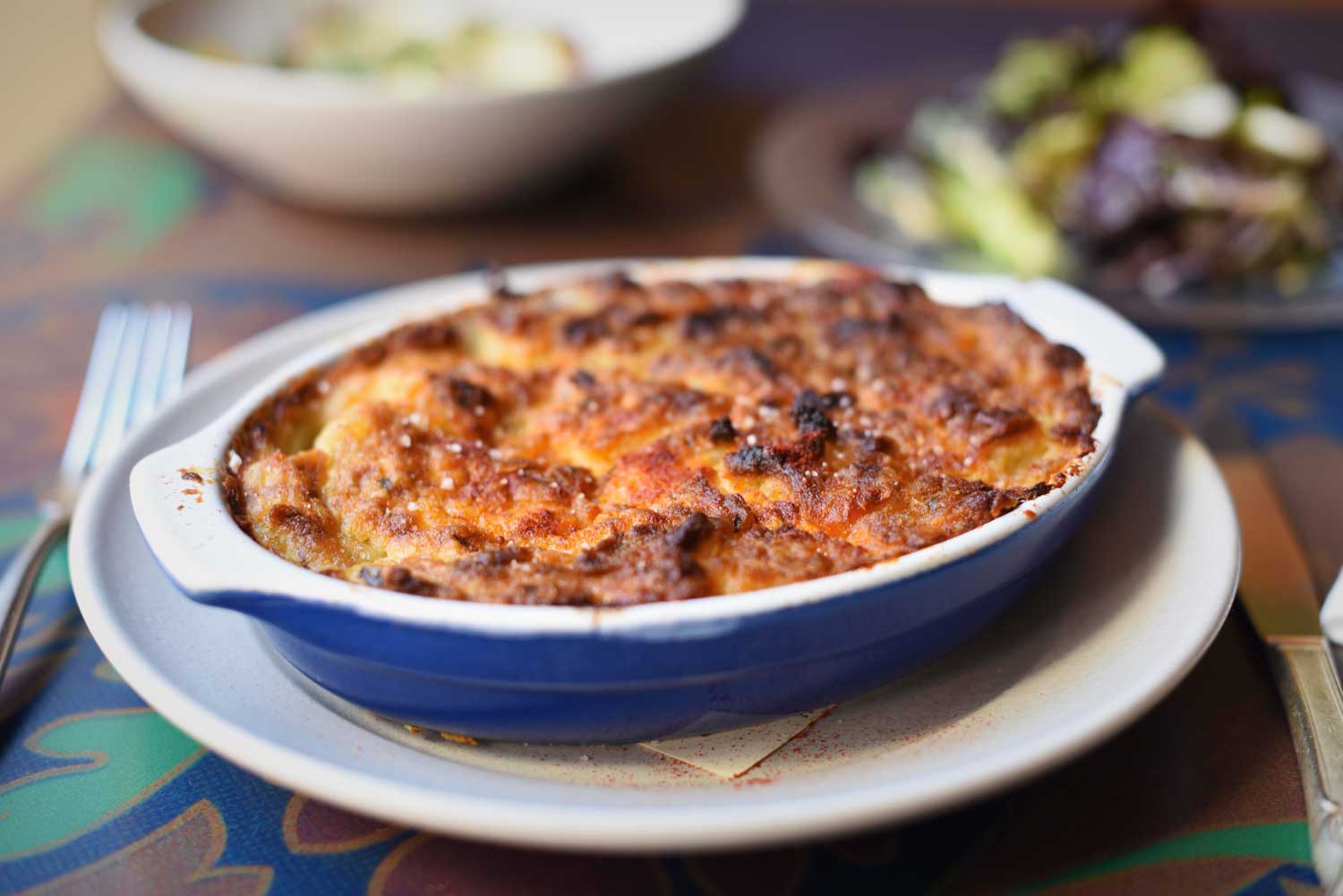 Chef Sara Hauman of Huxley is now serving Shepherd's Pie, a casserole style baked dish.