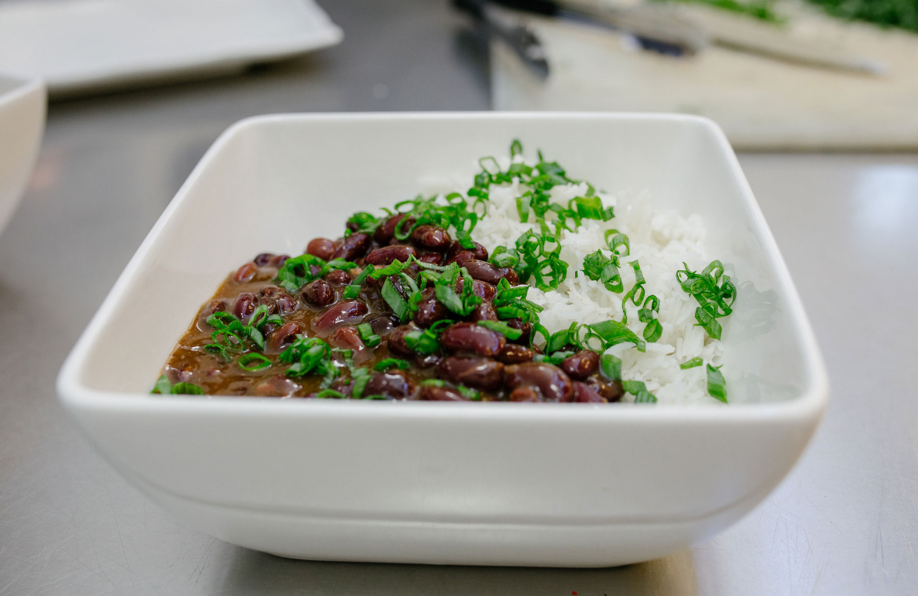 Red beans and rice is a favorite side from Minnie Bell's Soul Food  
