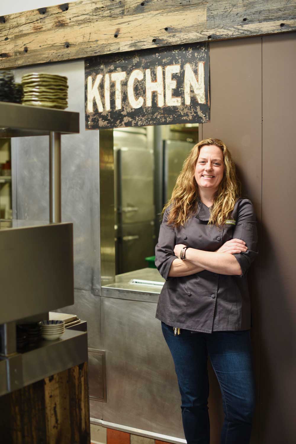 Chef Trish Tracey leaned on friends and family to decorate the space at Myriad. 
