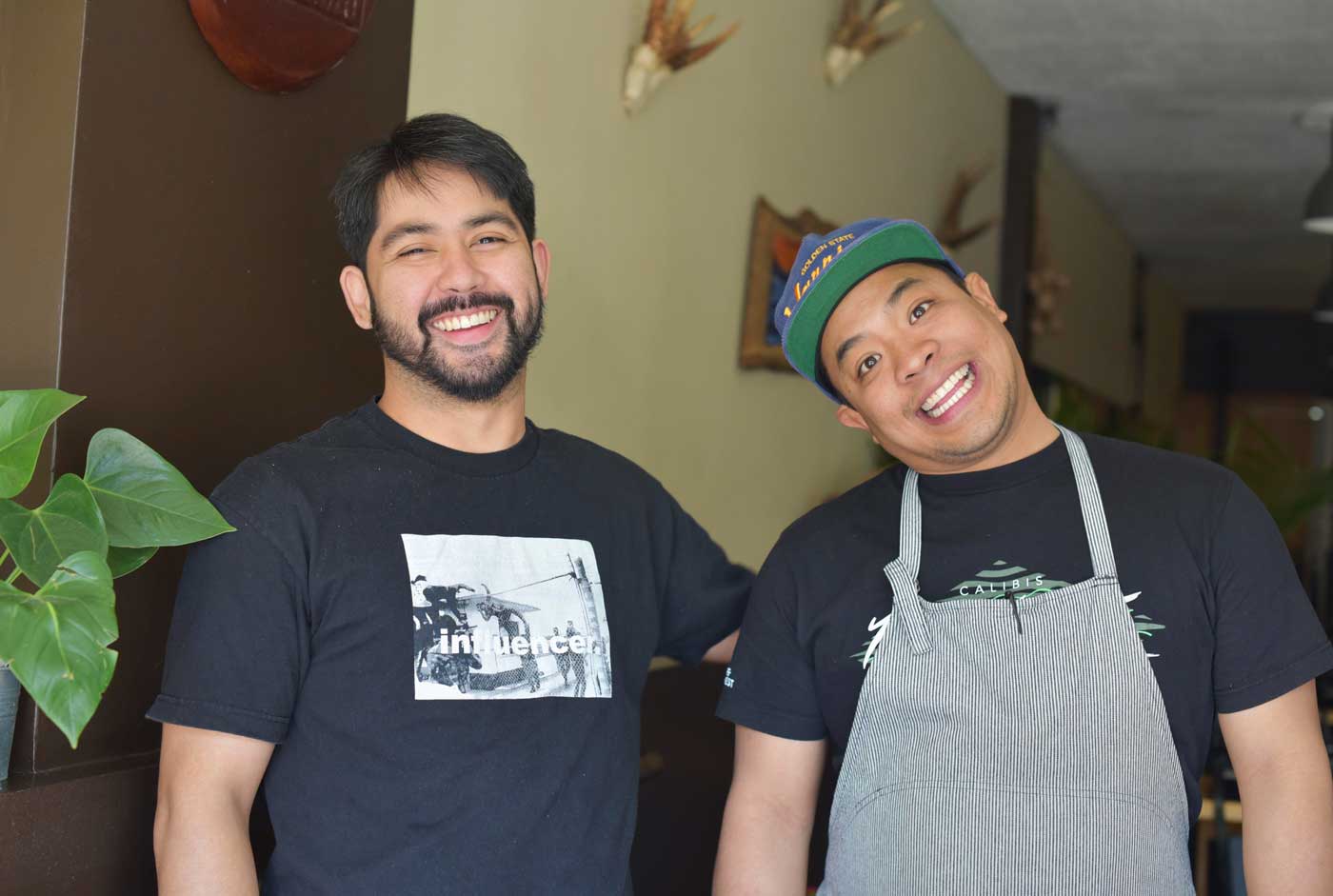 Chef Naputi and Shawn Camacho don't take business too seriously. 