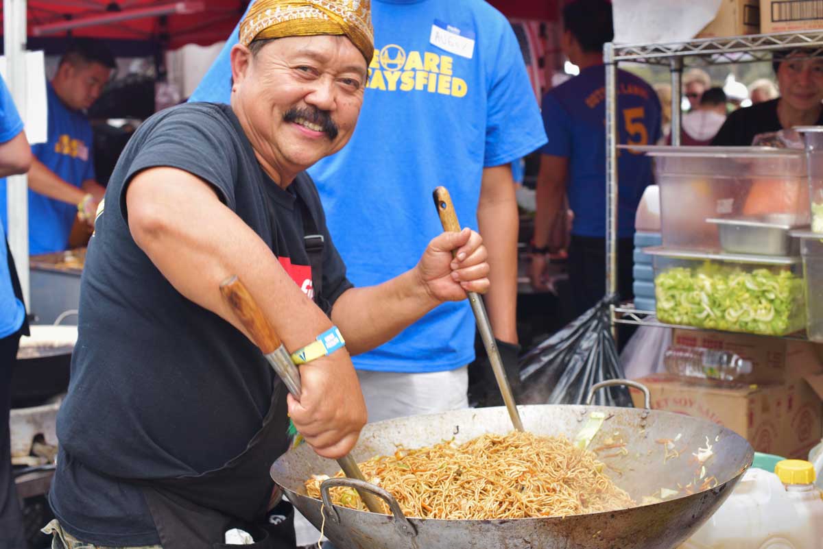 Feldo Nartapura's father also runs a food cart in Los Angeles, called Sataysfied, featuring traditional Indonesian savory dishes.