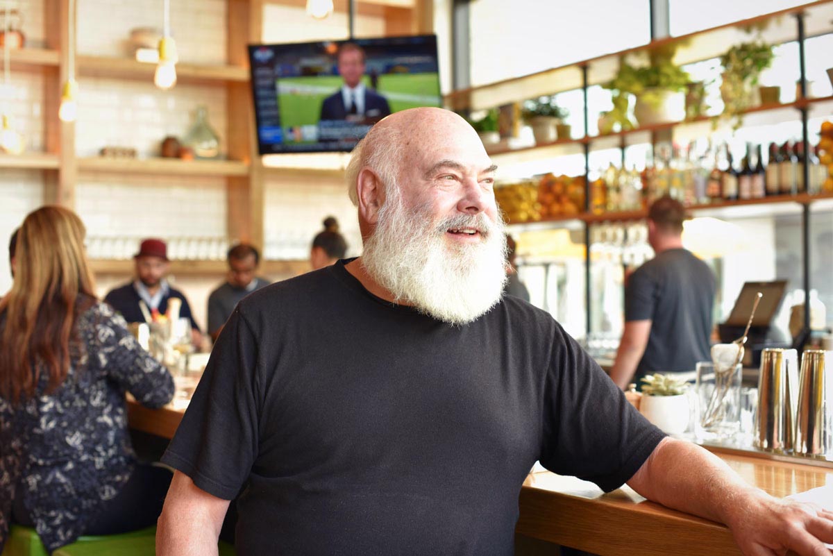 Dr. Andrew Weil insisted that soda be cut from the menu. The bar serves an array of freshly prepared juices and other refreshing drinks low in sugar.  