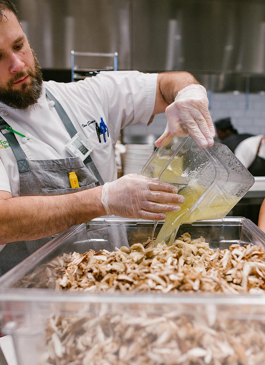 Mushrooms are softened with broth at Walnut Creek's True Food Kitchen  