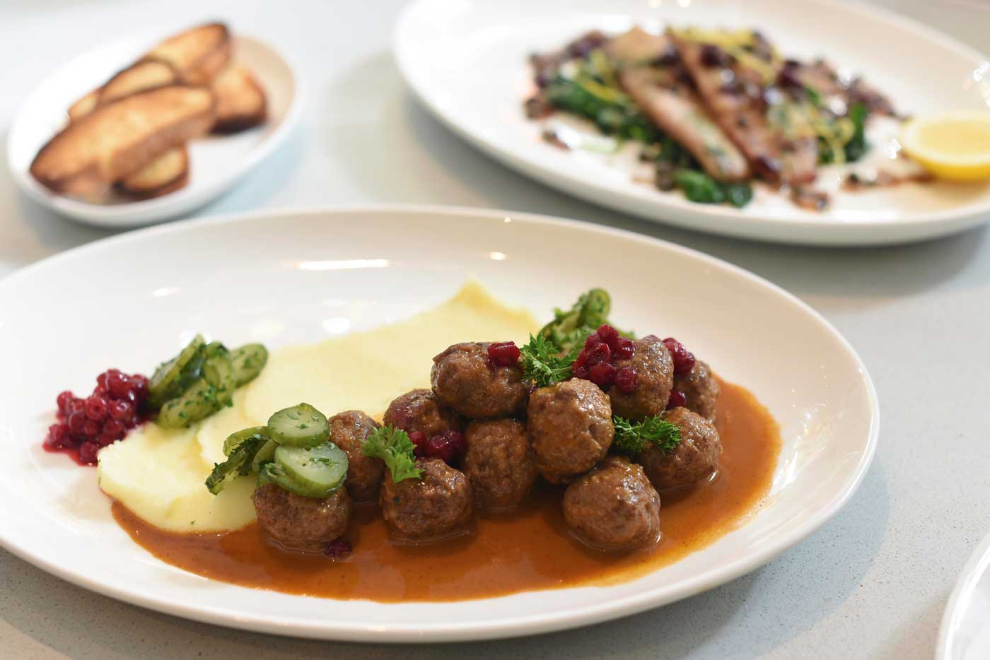 The Swedish Meatballs at Volta don't compare to the ones you can find at IKEA, though chef Staffan Terje lives in the Oakland area, not far from IKEA.