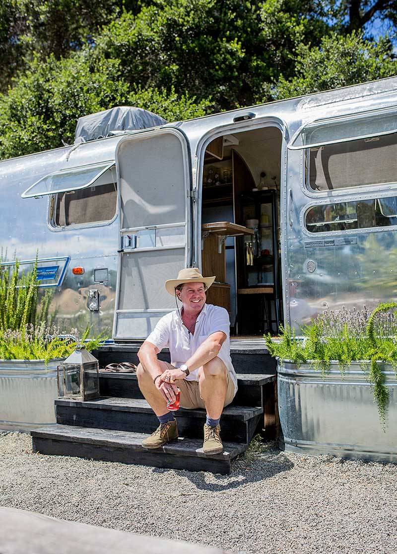 Lounging by the Airstream