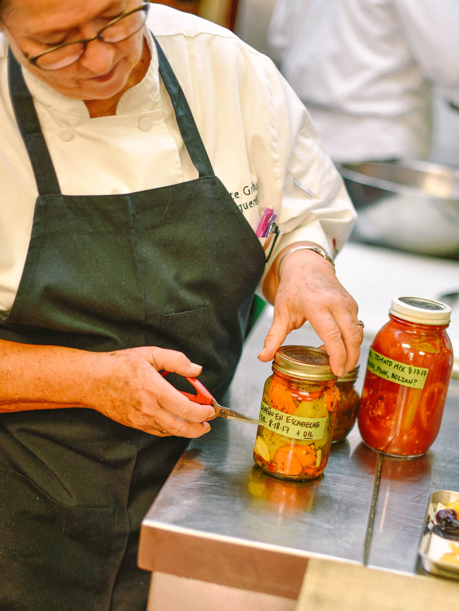 One of the chef's loyal patrons brings fresh ingredients for the Acquerello team to pickle and enjoy themselves 