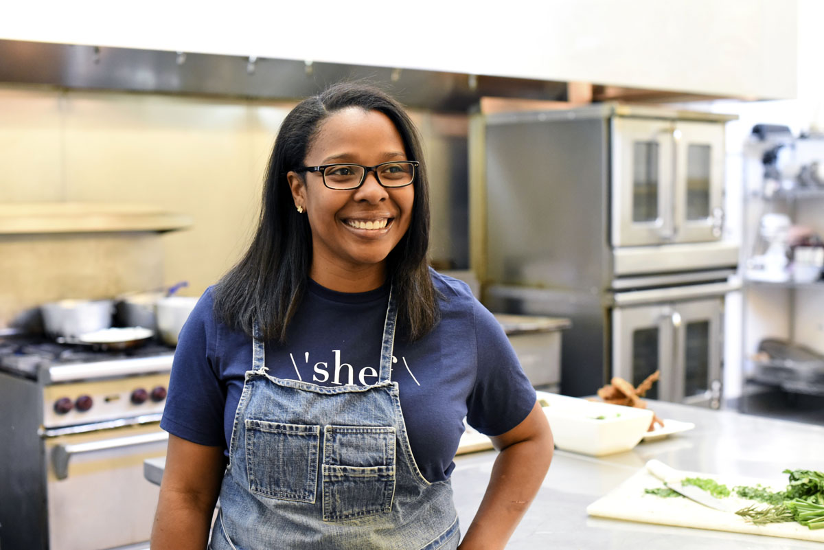 Chef Fernay McPherson, now a grandmother, named Minnie Bell's after her great aunt and her own grandmother, who inspired her love of food 