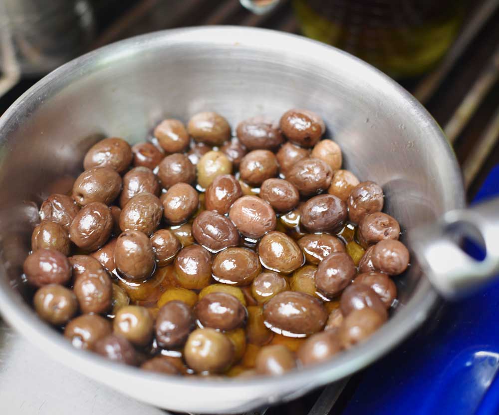Olives. No Sicilian kitchen is complete without them.
