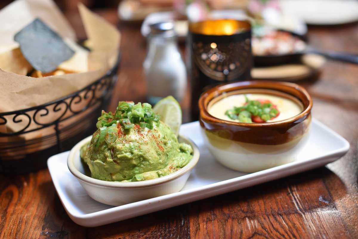Guacamole and queso - a southwest cuisine must! 
