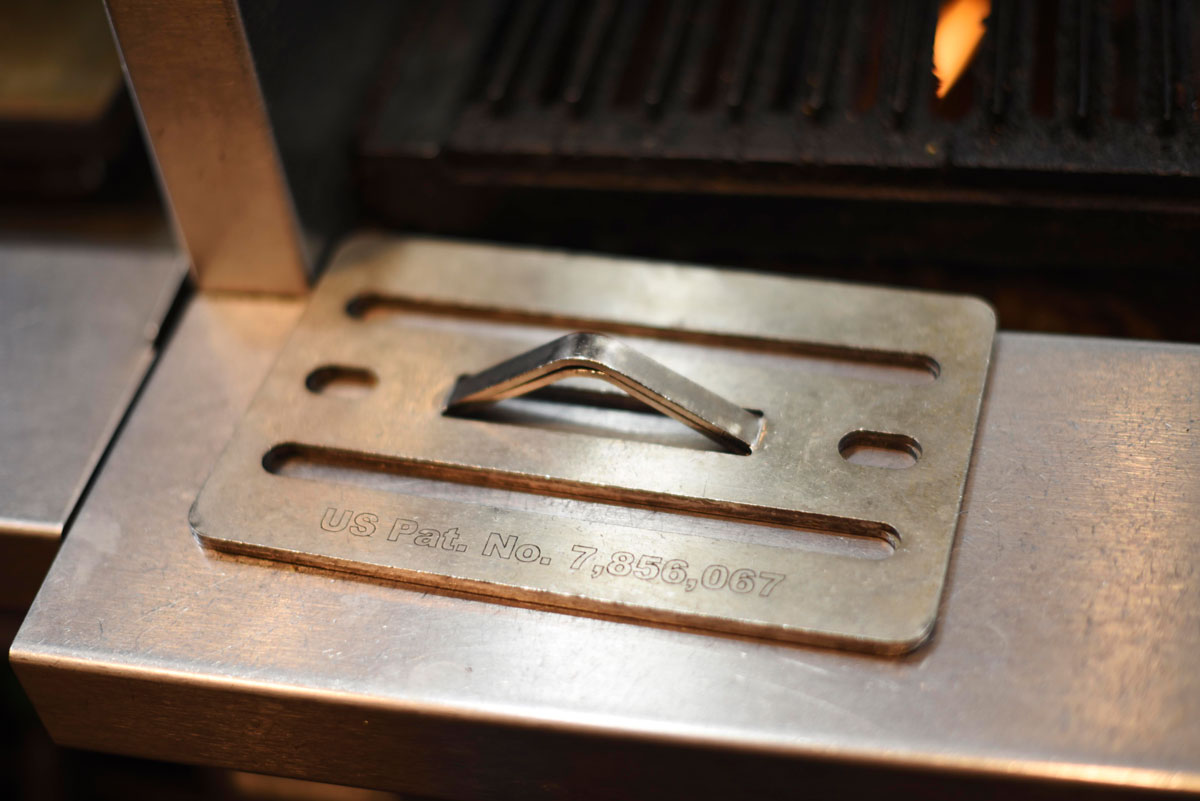 A patented sandwich press is used regularly at Zero Zero and Hill's other restaurants 