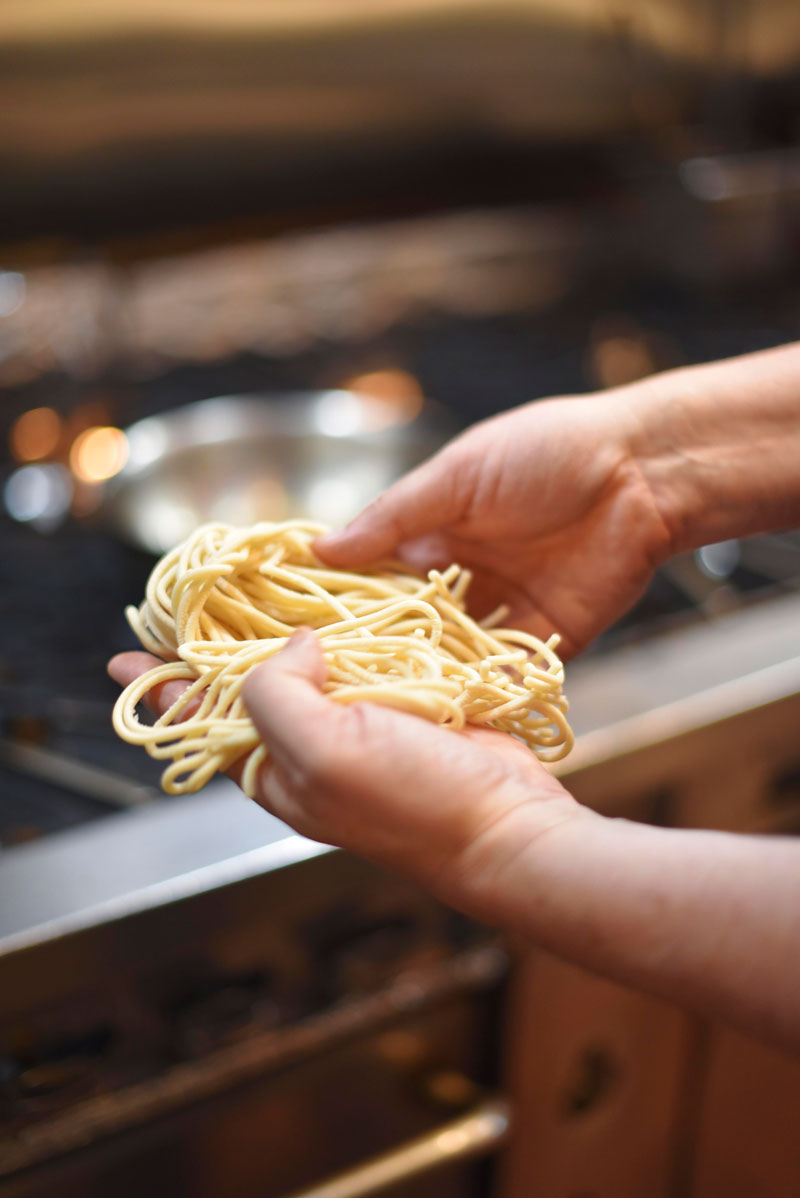 House made pasta at Zero Zero 